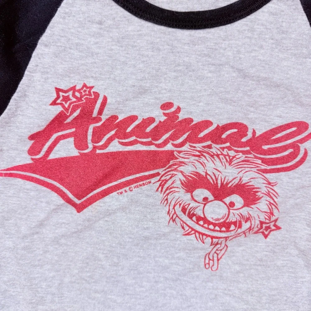 Vintage acme long sleeve glitter font animal shirt cotton medium muppets